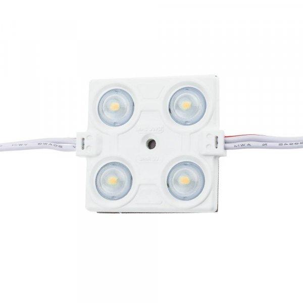 4-es lencsés modul, 2835, 160°, 2,4W, IP65 - 3000K