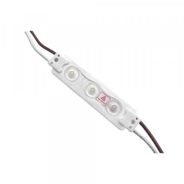 3-as lencsés modul,160°, 1,6W, 145LM, IP67, 6500K, 88*22*11 mm