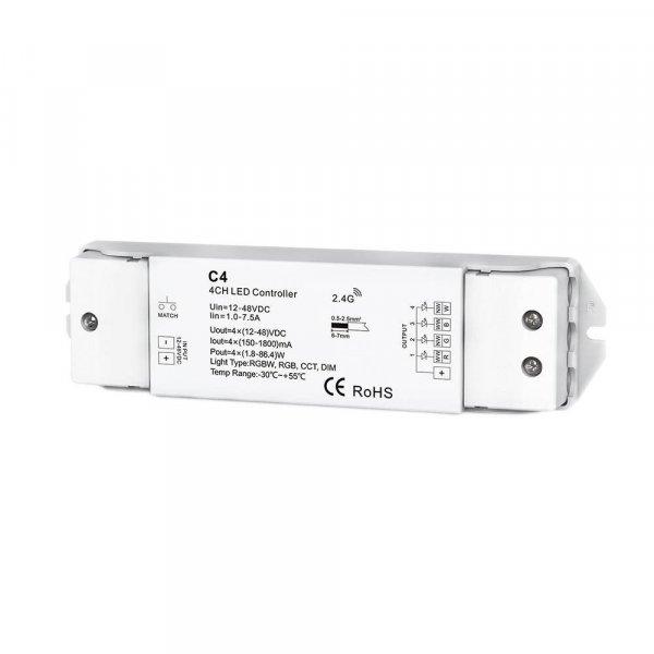 Vezérlő LED szalaghoz, rádiós, RGB/RGBW szalagok vezérlésére, CC
