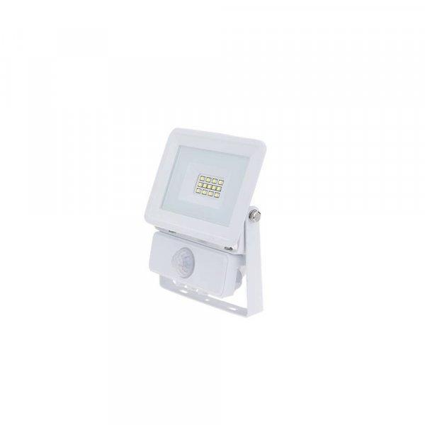LED reflektor 10W, SMD fehér, szenzorral, fehér fény - IP66