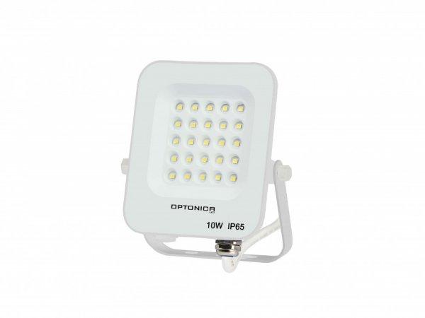 LED reflektor, 10W, 900lm, AC230V, fehér ház, 90° IP65 4500K