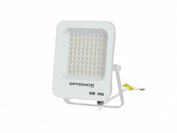 LED reflektor, 50W, 4500lm, AC230V, fehér ház, 90° IP65 6000K