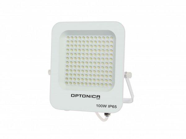 LED reflektor, 100W, 9000lm, AC230V, fehér ház, 90° IP65 6000K