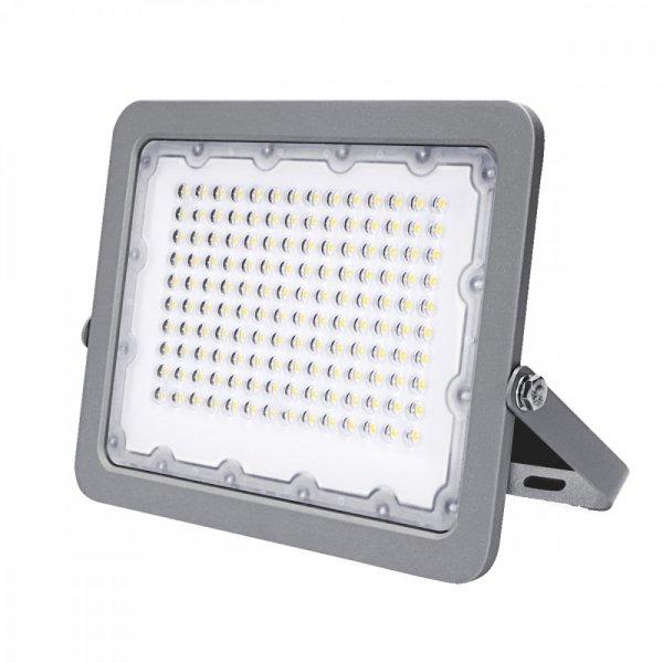 LED reflektor, 100W, 10000lm, AC230V, szürke ház, 90° IP65 6000K