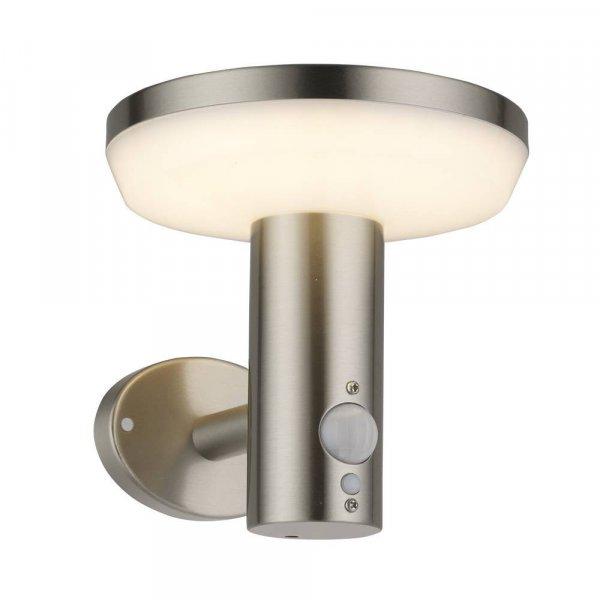 LED napelemes falikar, beépített PIR szenzor, alumínium, 4,4W, 600lm; 3000K
IP44