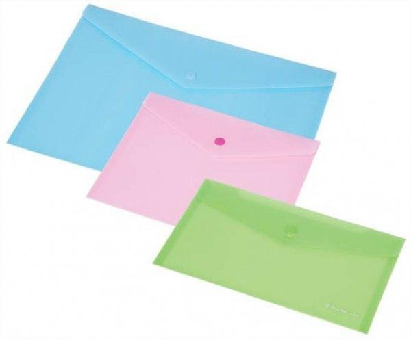 Irattartó tasak, DL, PP, patentos, Panta Plast, pasztell rózsaszín 