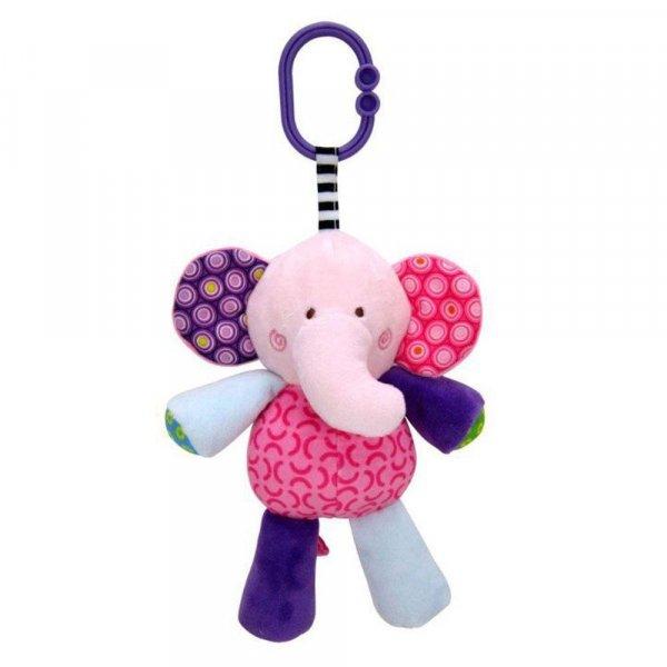 Lorelli Toys plüss zenélőjáték - pink elefánt