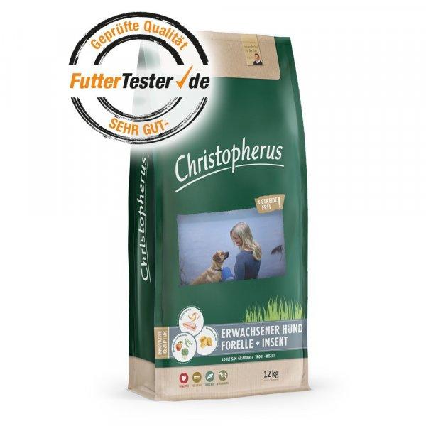Christopherus Dog Adult Grain Free Pisztráng és Rovarfehérje 700g