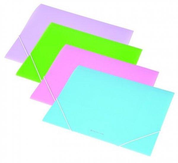 Gumis mappa, 15 mm, PP, A4, Panta Plast, pasztell lila