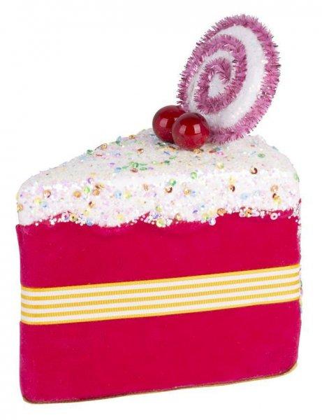 Dekoráció MagicHome Candy Line, süti, rózsaszín, 13x9x15 cm, akaszthatós
