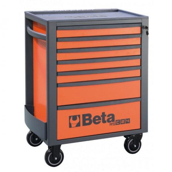 Beta RSC24/6 6 fiókos szerszámos kocsi, teljes narancssárga