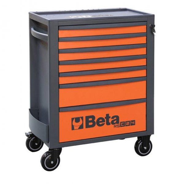 Beta RSC24/7 7 fiókos szerszámos kocsi, narancssárga-szürke