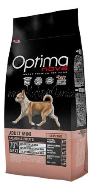 Visán Optimanova Dog Adult Mini Sensitive Salmon & Potato 8 kg