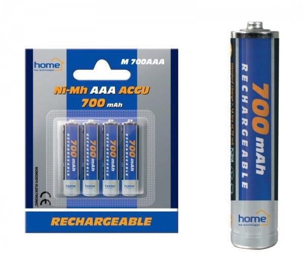 HOME M 700AAA 700 mA Ni-Mh mini ceruza (AAA) akkumulátor, 4 db / csomag