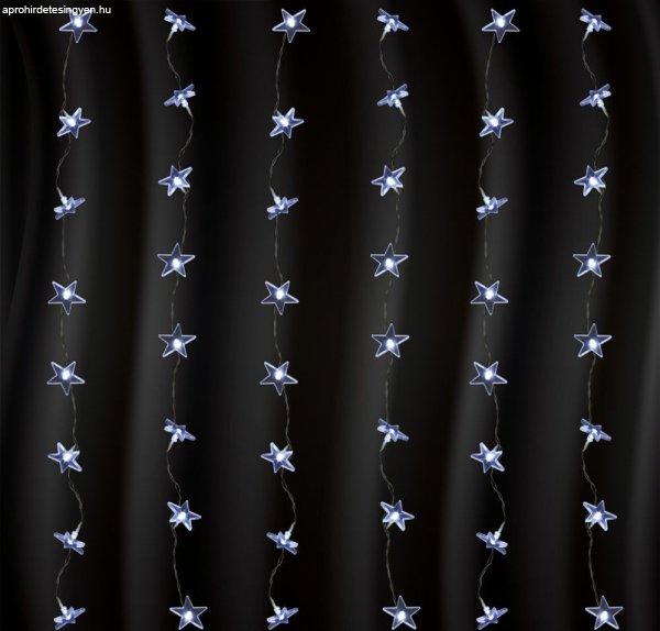 HOME KAF 48L Csillag díszes fényfüggöny, 150 x 100 cm, 48 db hideg fehér
leddel