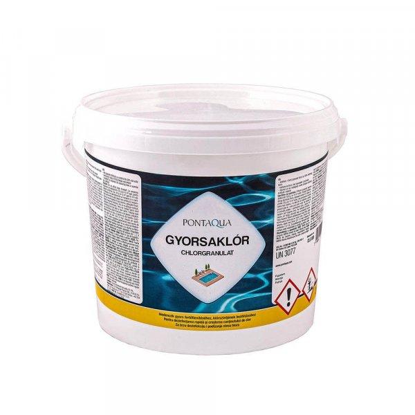 PoolTrend / PontAqua CHLORGRANULAT (gyorsaklór) medence fertőtlenítő
granulátum, klóros, 3 kg