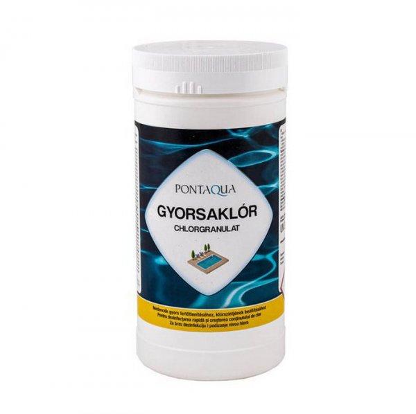 PoolTrend / PontAqua CHLORGRANULAT (gyorsaklór) medence fertőtlenítő
granulátum, klóros, 1 kg