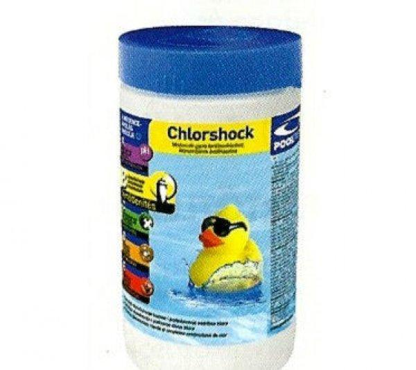 PoolTrend / PontAqua CHLORSHOCK (klórsokk) medence fertőtlenítő tabletta,
klóros, 1 kg (50 db tabletta)