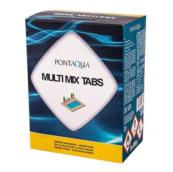 PoolTrend / PontAqua MULTI MIX TABS négyes hatású medence fertőtlenítő
klórtabletta, 5 db tasak / doboz