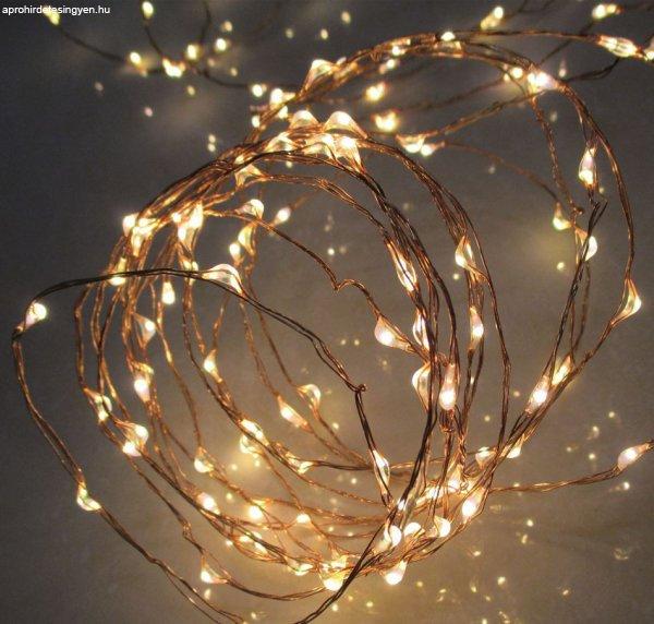 HOME ML 80/WW Kültéri 80 db fényesen ragyogó, pontszerű Micro LED-es
fényfüzér, 790 cm hosszú, meleg fehér fényű világítással
