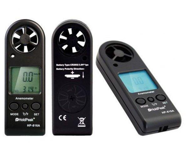 HOLDPEAK 816A Digitális szélerősség és hőmérsékletmérő műszer