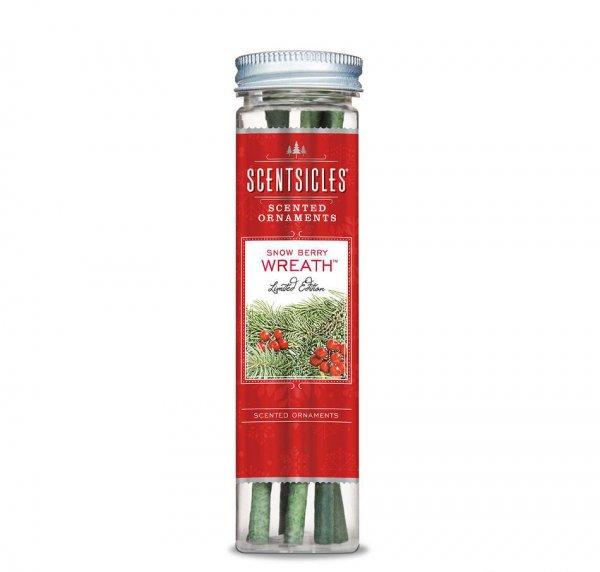 ScentSicles KSC 003 Snow Berry Wreath műfenyőre akasztható illatrúd
(illatpálca), fagyöngy illattal, 6 db pálca / doboz