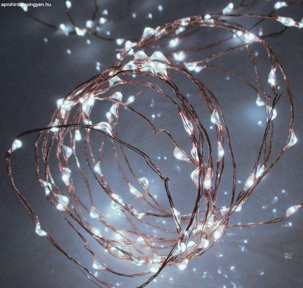 HOME ML 80/WH Kültéri 80 db fényesen ragyogó, pontszerű Micro LED-es
fényfüzér, 790 cm hosszú, hideg fehér fényű világítással
