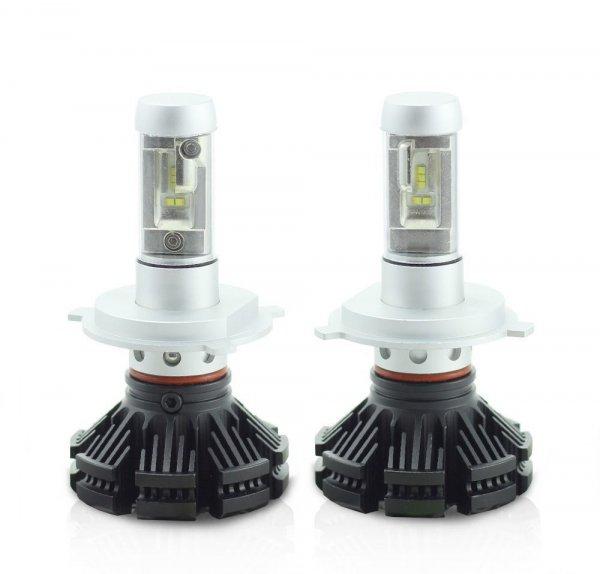 Carguard 50822 LED fényszóró izzó, H4 foglalatba, fehér fényű, 1 pár
