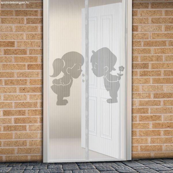 Mosható szúnyogháló függöny ajtóra, mágnessel záródó, 100 x 210 cm
(mágneses szúnyogháló), Fiú + Lány mintás