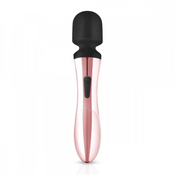 Rosy Gold Wand Curve - akkus, masszírozó vibrátor (rosegold)