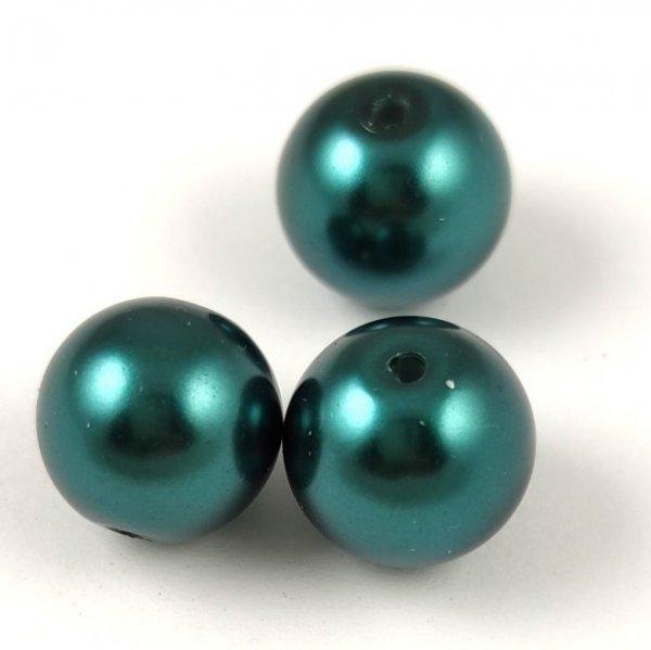 Tekla golyó gyöngy - Teal - 12mm