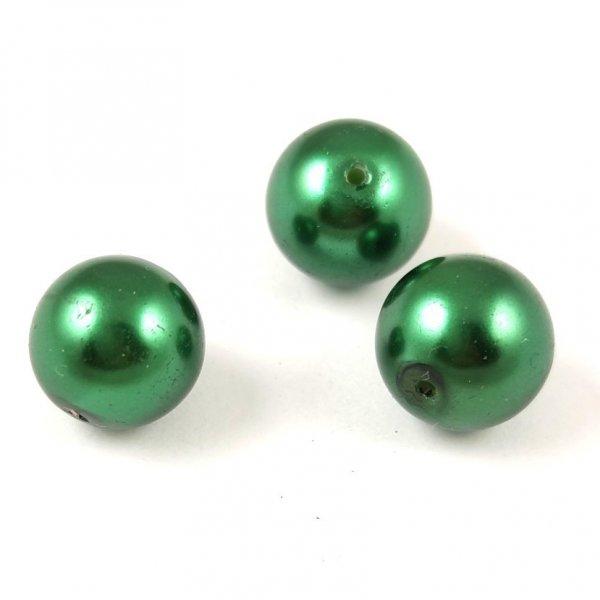 Tekla golyó gyöngy - Dark Green - 12mm