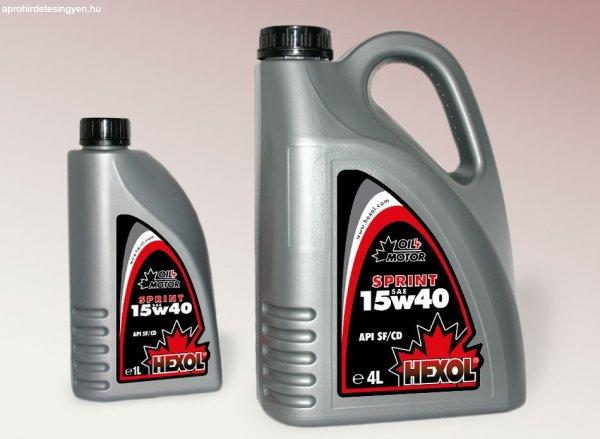 HEXOL SPRINT 15W40 (1.) 1-208 literes kiszerelésekben