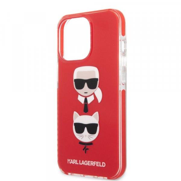 Karl Lagerfeld and Choupette Head Apple iPhone 13 Pro (6.1) hátlapvédő tok
piros (KLHCP13LTPE2TR)