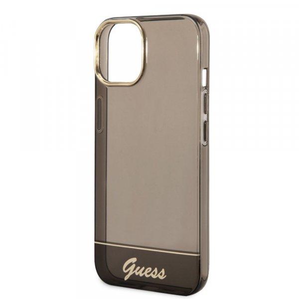 Guess Apple iPhone 14 (6.1) PC/TPU Camera Outline Translucent hátlapvédő tok
fekete (GUHCP14SHGCOK)
