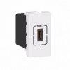 Legrand Program Mosaic USB-C - 230 V - 5 V, 1 modulos, fehr
