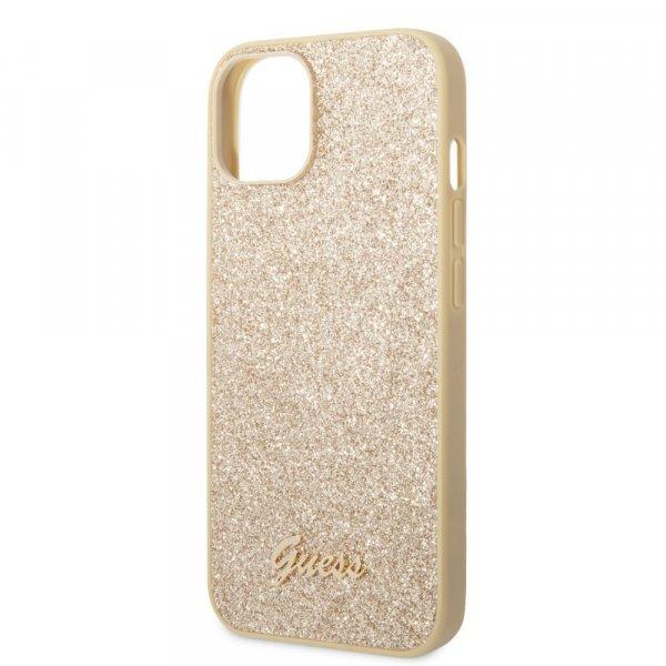 Guess Apple iPhone 14 Plus (6.7) PC/TPU Glitter Flakes Metal Logo hátlapvédő
tok arany (GUHCP14MHGGSHD)