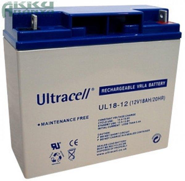 ULTRACELL 12V 18Ah akkumulátor UL18-12 AU-12180