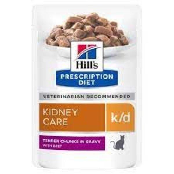 Hill's Prescription Diet k/d Kidney Care lazac alutasakos eledel 12*85g