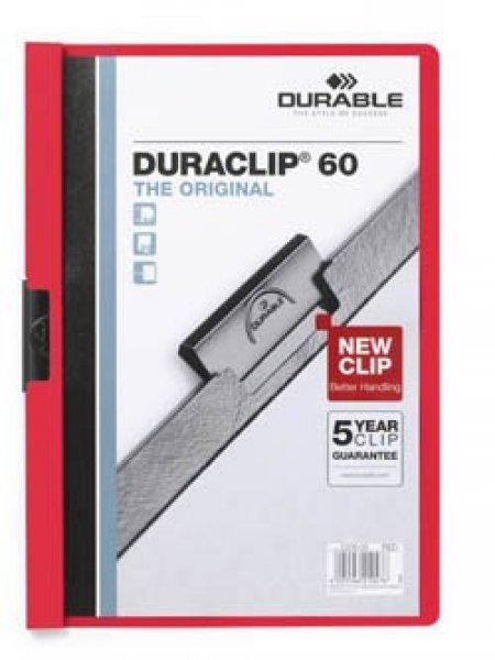 Clip-mappa Durable Duraclip 60 lapig piros