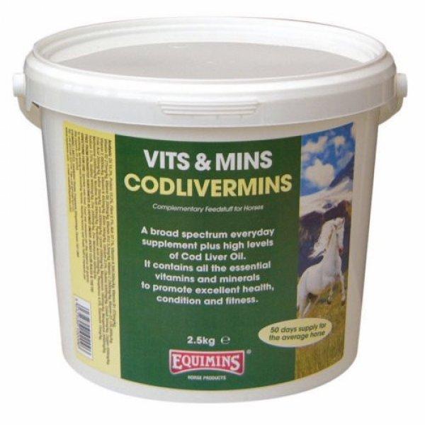 Codlivermins – Csukamájolajos vitamin 2,5 kg vödör lovaknak
