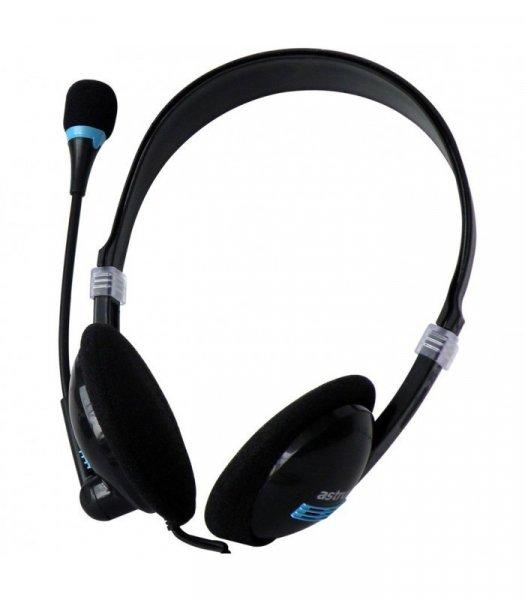 Astrum HS110 Call center sztereó fejhallgató állítható, zajszűrős
mikrofonnal