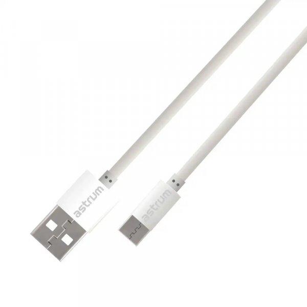 Astrum Verve UC20 USB - Type-C bliszteres adatkábel 2.0A, 1.0M fehér