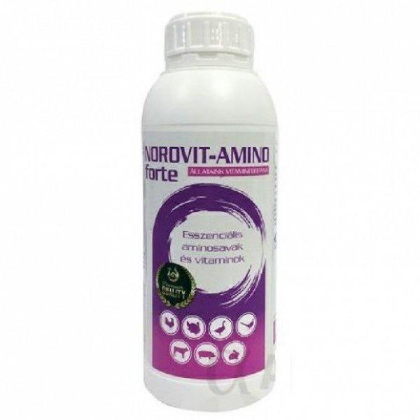NOROVIT-AMINO FORTE 1L esszenciális aminosavak és vitaminok , vitamin- és
aminosav-hiánnyal járó állapotok megelőzésére, kezelésére,
stresszhatások kivédésére