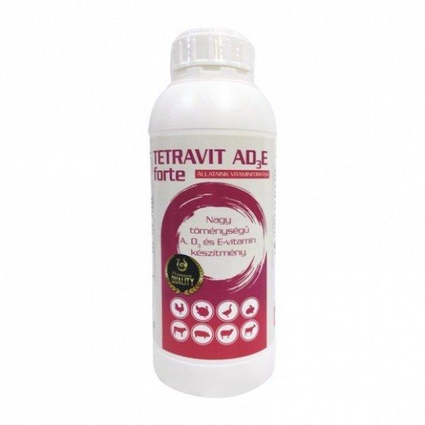TETRAVIT AD3E FORTE SOL. 1 L nagy töménységű A,D, E vitamin készítmény,
orális /baromfi, nyúl, sertés, juh, kecske, borjú/