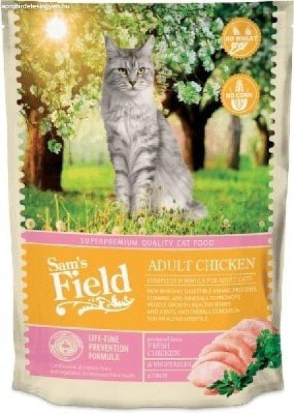 Sam'sField Cat Adult Csirke macskatáp 400g