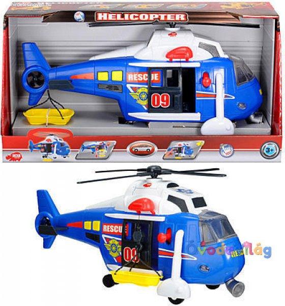 Dickie Toys Action Series mentőhelikopter - kék, fénnyel, hanggal 35cm