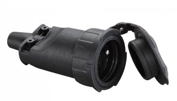 SP plug, for cable, 250 V, IP20, 16A, black