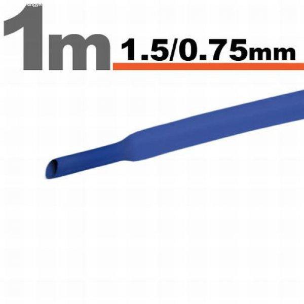 Zsugorcső 1,5mm/0,75mm kék