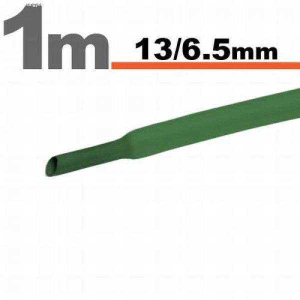 Zsugorcső 13mm/6,5mm zöld
